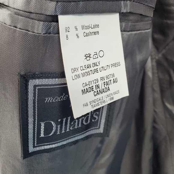 New Ralph Lauren charcoal pinstripe two button blazer 44Long - Picture 7 of 16